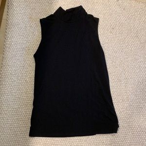 Black Tommy John sleeveless  turtleneck